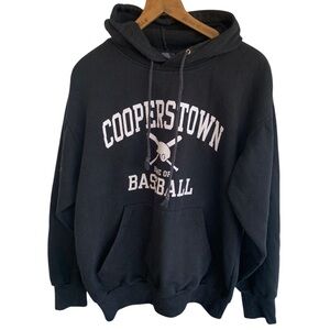 Vintage Cooperstown Baseball Hoodie Sweatshirt Adult Medium Mens Hall of Fame